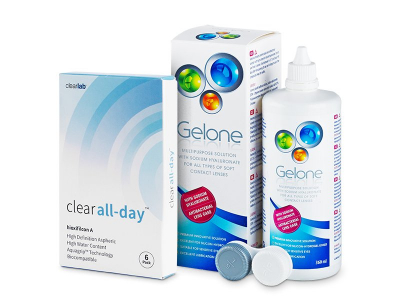 Clear All-Day (6 db lencse) + 360 ml Gelone ápolószer