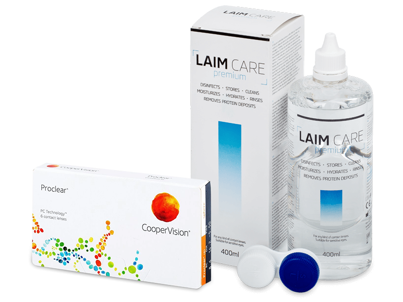 Proclear Compatibles Sphere (6 db lencse) + 400 ml Laim-Care ápolószer