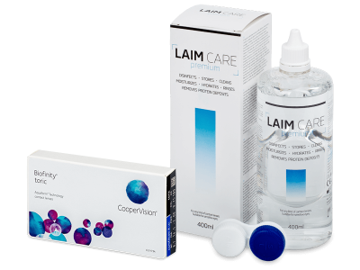Biofinity Toric (3 db lencse) + 400 ml Laim-Care ápolószer
