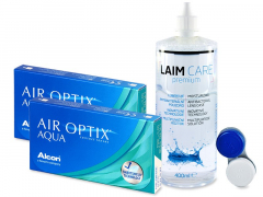 Air Optix Aqua (2x3 db lencse) + 400 ml Laim-Care ápolószer