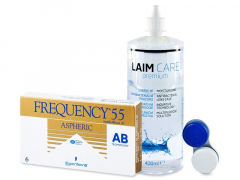 Frequency 55 Aspheric (6 db lencse) +  400ml Laim-Care ápolószer