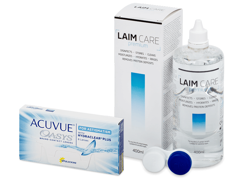 Acuvue Oasys for Astigmatism (6 db lencse) + 400 ml Laim-Care ápolószer