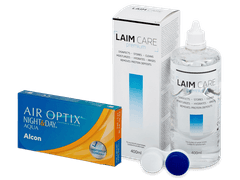 Air Optix Night and Day Aqua (6 db lencse) + Laim Care kontaktlencse folyadék 400 ml