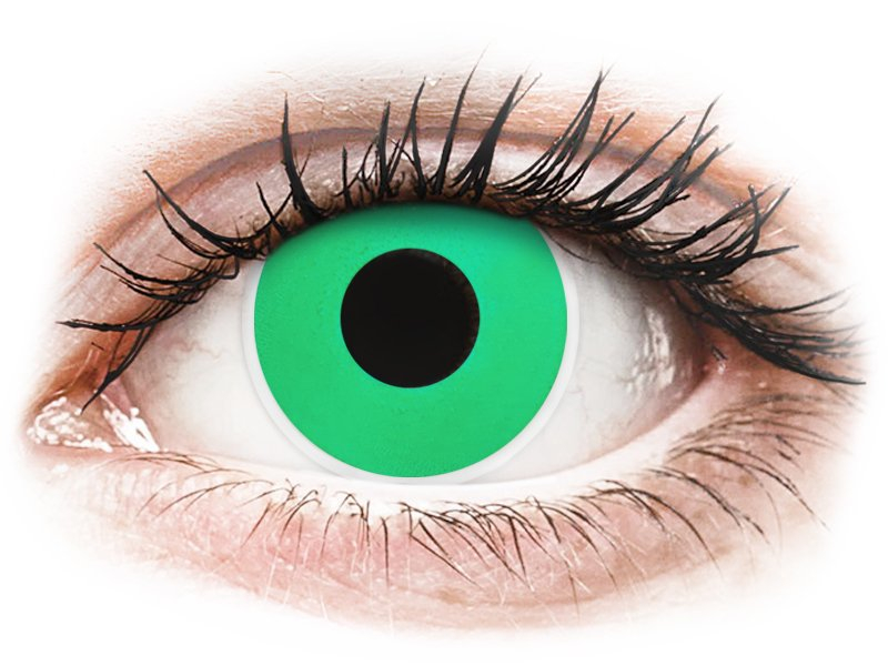 Smaragdzöld Emerald Green ColourVUE Crazy Lens kontaktlencse - dioptria nélkül (2 db lencse)