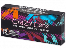Piros Mangekyu ColourVUE Crazy Lens kontaktlencse - dioptria nélkül (2 db lencse)