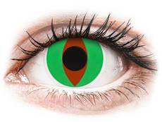 Zöld Raptor ColourVUE Crazy Lens kontaktlencse - dioptria nélkül (2 db lencse)
