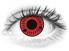Piros Sasuke ColourVUE Crazy Lens kontaktlencse - dioptria nélkül (2 db lencse)