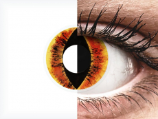 Narancssárga Saurons Eye ColourVUE Crazy Lens lencse - dioptria nélkül (2 db lencse)