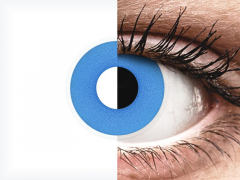 Kék Sky Blue ColourVUE Crazy Lens kontaktlencse - dioptria nélkül (2 db lencse)