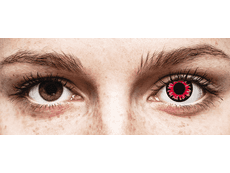 Piros Volturi ColourVUE Crazy Lens kontaktlencse - dioptria nélkül (2 db lencse)