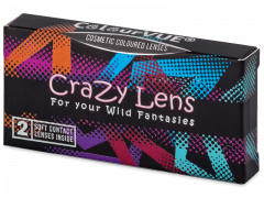 Piros Volturi ColourVUE Crazy Lens kontaktlencse - dioptria nélkül (2 db lencse)