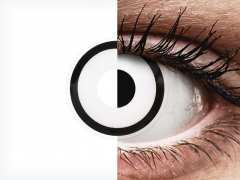 Fehér White Zombie ColourVUE Crazy Lens kontaktlencse - dioptria nélkül (2 db lencse)