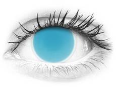 Kék Electric Blue ColourVUE Crazy Glow kontaktlencse - dioptria nélkül (2 db lencse)