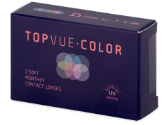 Zafírkék TopVue Color kontaktlencse - dioptria nélkül (2 db lencse)