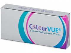 Szürke ColourVUE Glamour kontaktlencse - dioptriával (2 db lencse)