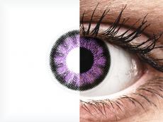 Lila Ultra Violet ColourVUE BigEyes kontaktlencse - dioptria nélkül (2 db lencse)