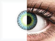 Sárga/kék ColourVUE Fusion kontaktlencse - dioptria nélkül (2 db lencse)