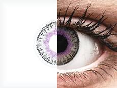 Lila/szürke ColourVUE Fusion kontaktlencse - dioptria nélkül (2 db lencse)