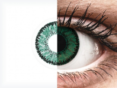 Zöld Amazon SofLens Natural Colors kontaktlencse - dioptriával (2 db lencse)