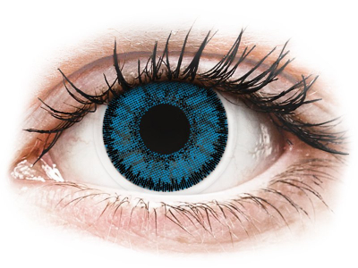 Kék topáz SofLens Natural Colors kontaktlencse - dioptria nélkül (2 db lencse)