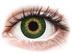 Zöld Expressions Colors kontaktlencse - dioptria nélkül (1 db lencse)