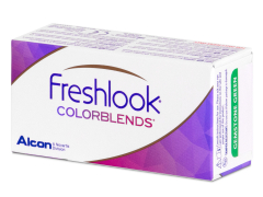 Türkiz FreshLook ColorBlends kontaktlencse - dioptriával (2 db lencse)