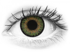 Zöld Freshlook One Day Color kontaktlencse - dioptriával (10 db lencse)