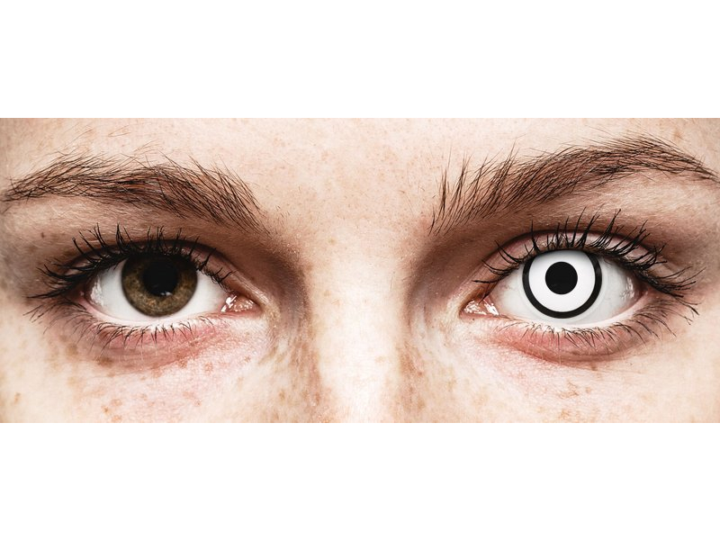 Fehér White Zombie ColourVUE Crazy Lens napi lencsék - dioptria nélkül (2 db lencse)