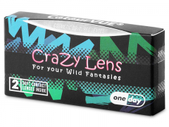 Fehér White Zombie ColourVUE Crazy Lens napi lencsék - dioptria nélkül (2 db lencse)