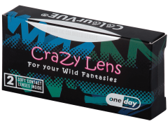 Fehér White Zombie ColourVUE Crazy Lens napi lencsék - dioptria nélkül (2 db lencse)