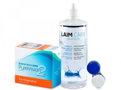 PureVision 2 for Astigmatism (6 db lencse) + 400 ml Laim-Care ápolószer