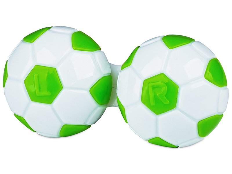 Futball-labda formájú lencse tartó  - zöld 