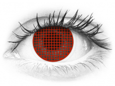 Piros Red Screen ColourVUE Crazy Lens kontaktlencse - dioptria nélkül (2 db lencse)