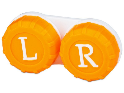 Lencse tartó - narancs szín L+R jelzéssel 