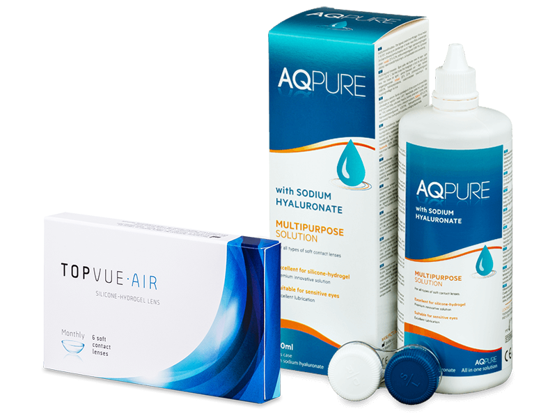 TopVue Air (6 db lencse) + 360 ml AQ Pure ápolószer