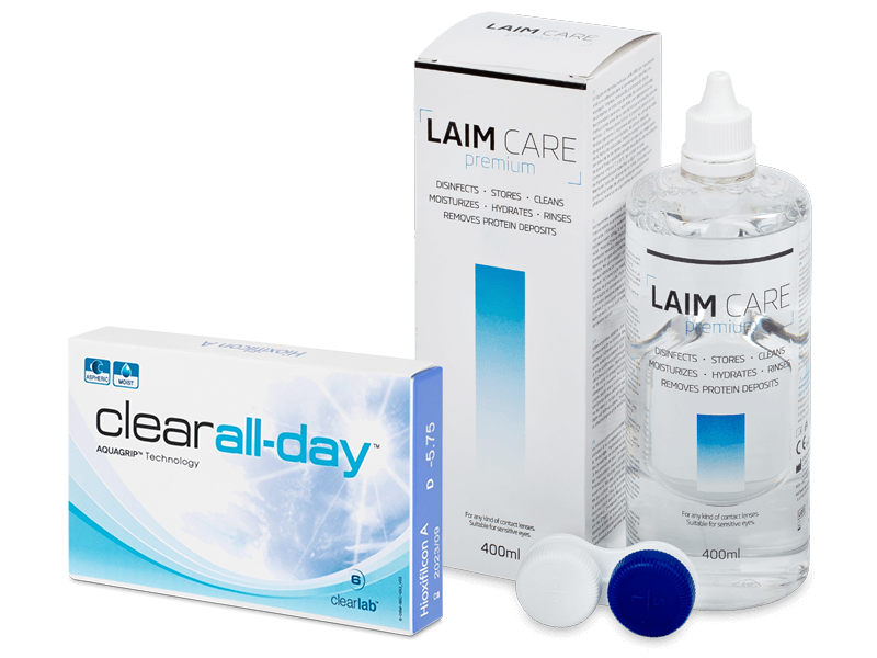 Clear All-Day (6 db lencse) + 400 ml Laim-Care ápolószer