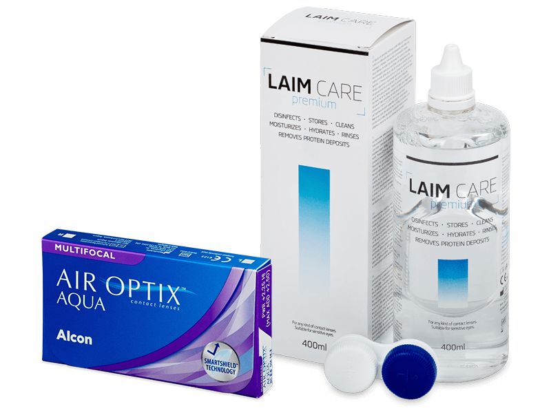 Air Optix Aqua Multifocal (6 db lencse) + 400 ml Laim-Care ápolószer