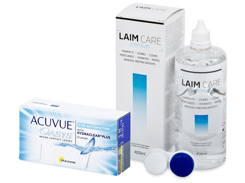 Acuvue Oasys for Astigmatism (12 db lencse) + 400 ml Laim-Care ápolószer
