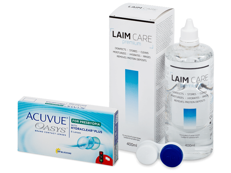 Acuvue Oasys for Presbyopia (6 db lencse) + 400 ml Laim-Care ápolószer
