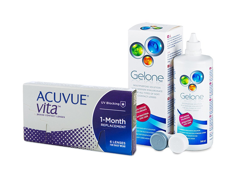 Acuvue Vita (6 db lencse) + 360 ml Gelone ápolószer