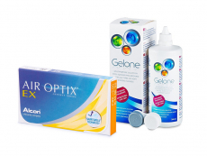 Air Optix EX (3 db lencse) + 360 ml Gelone ápolószer