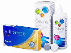 Air Optix EX (3 db lencse) + 360 ml Gelone ápolószer