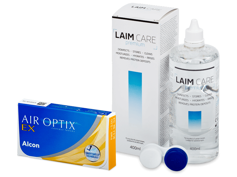 Air Optix EX (3 db lencse) + 400 ml Laim-Care ápolószer