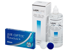 Air Optix plus HydraGlyde (6 db lencse) + 400 ml Laim-Care ápolószer