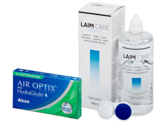 Air Optix plus HydraGlyde for Astigmatism (3 db lencse) + 400 ml Laim-Care ápolószer