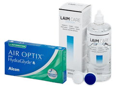 Air Optix plus HydraGlyde for Astigmatism (6 db lencse) + Laim Care kontaktlencse folyadék 400 ml