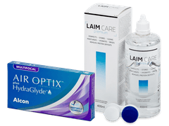 Air Optix plus HydraGlyde Multifocal (6 db lencse) + Laim Care kontaktlencse folyadék 400 ml