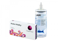 Avaira Vitality (6 db lencse) + 400 ml Laim-Care ápolószer