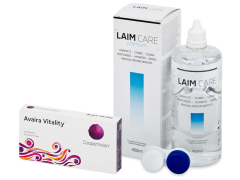 Avaira Vitality (6 db lencse) + 400 ml Laim-Care ápolószer
