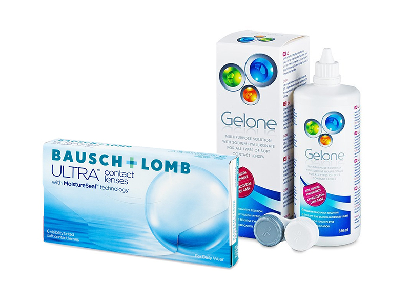 Bausch + Lomb ULTRA (6 db lencse) + 360 ml Gelone ápolószer